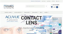 Desktop Screenshot of framescontacts.com